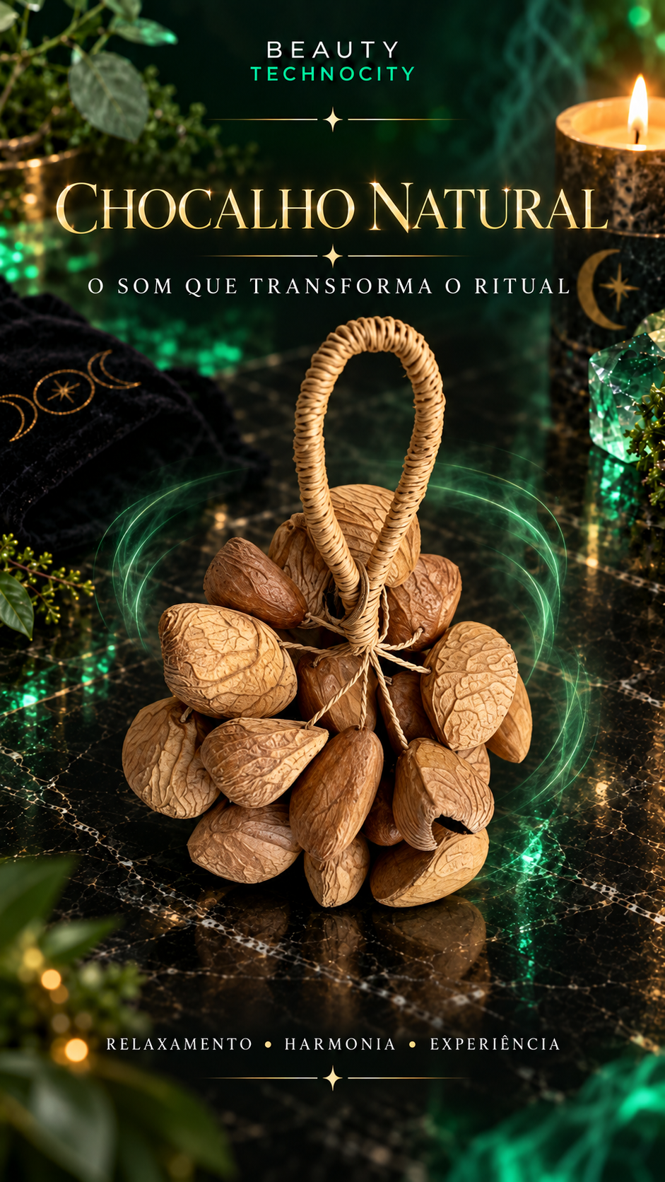 Chocalho de Sementes Naturai