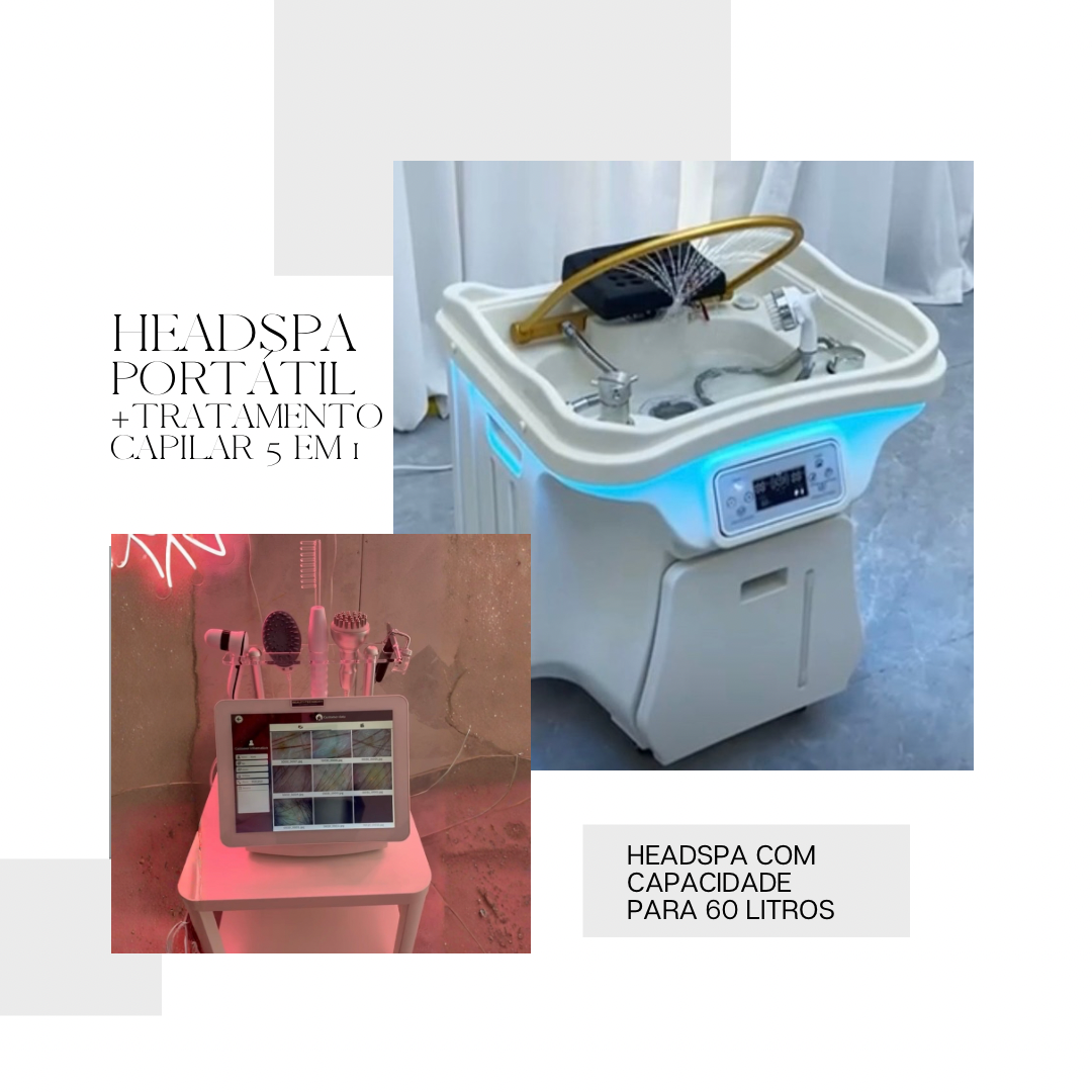 Aluguer - Headspa Portátil + Tratamento Capilar 5 em 1