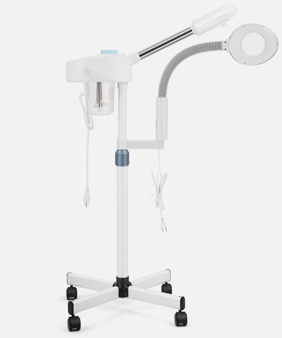 Vaporizador Ozónio profissional 2 em 1 com lupa Led