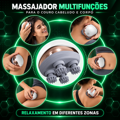 Massajador Elétrico para Couro Cabeludo