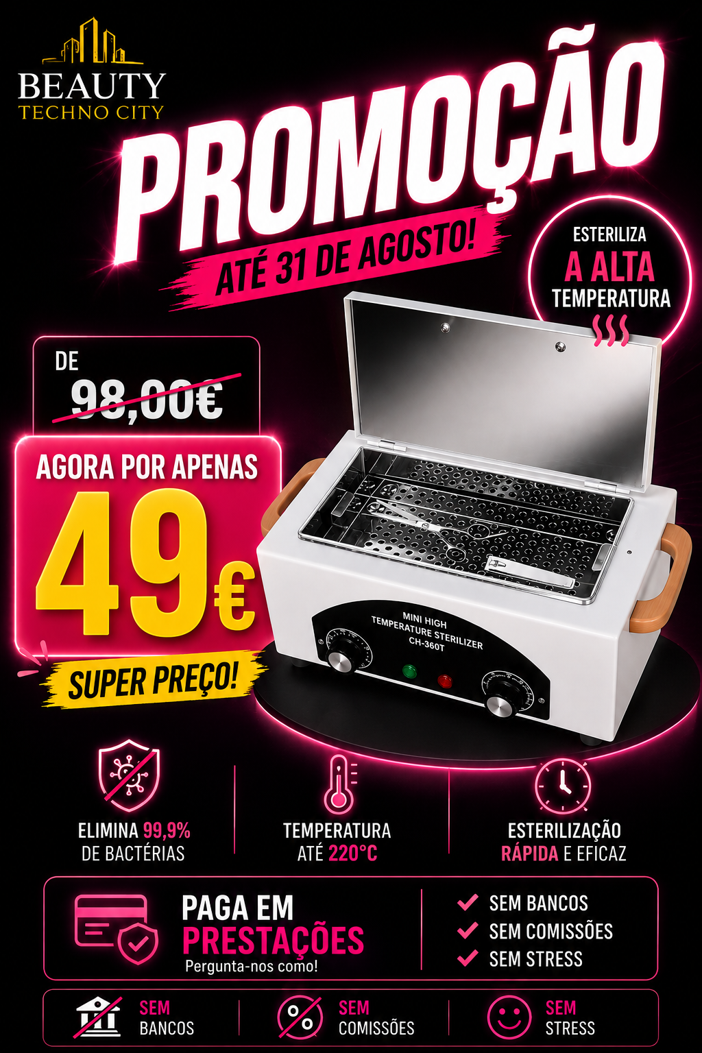 ESTERILIZADOR CALOR SECO DE ALTA TEMPERATURA