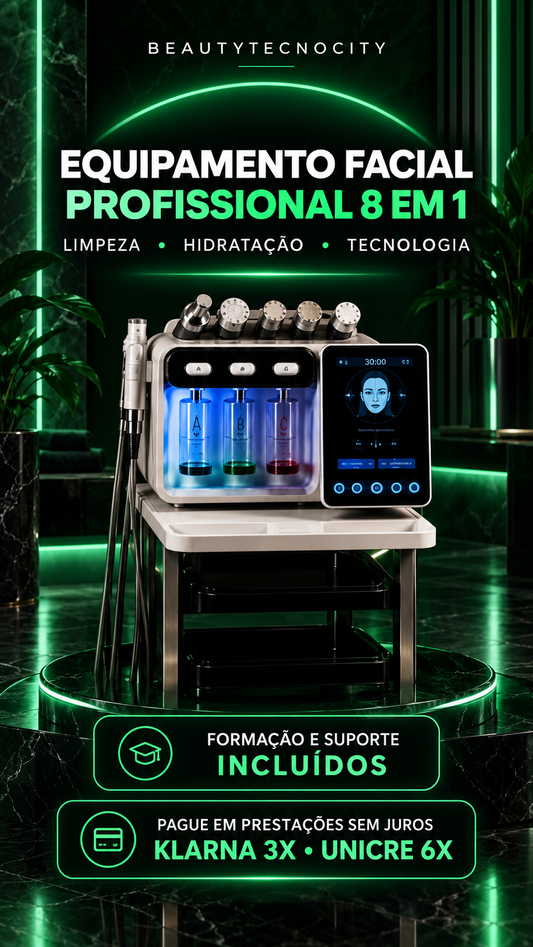 HIDROFACE com analisador de pele 8 em 1
