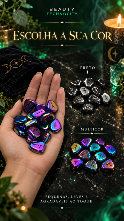 Conjunto de 25 Runas com Guia em Oferta 🎁