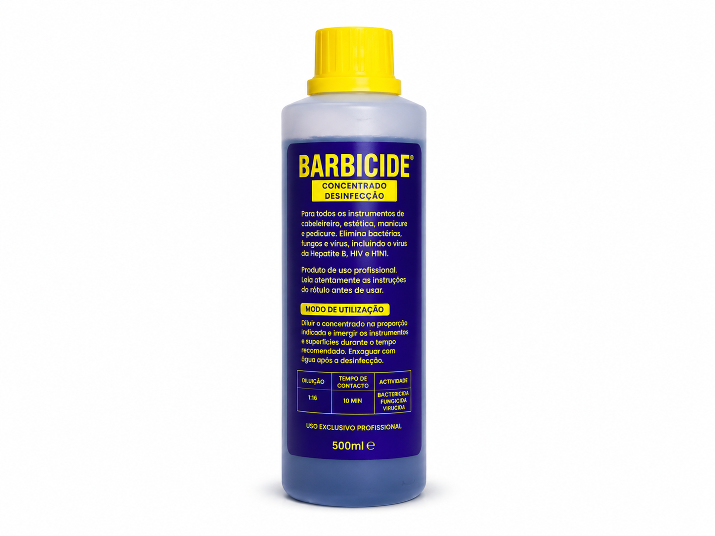 CONCENTRADO DE DESINFEÇÃO BARBICIDE 500 ml