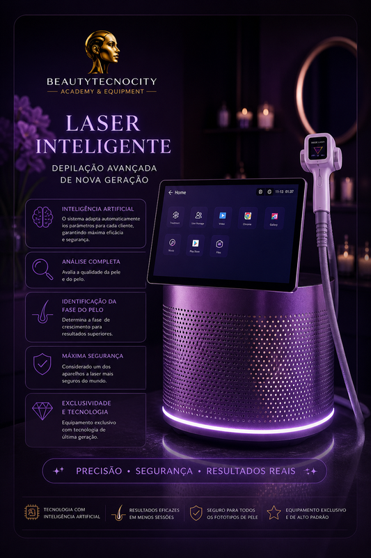 PORTÁTIL DIODE LASER 5 EM 1 COM ANÁLISE DE PELE INTEGRADA