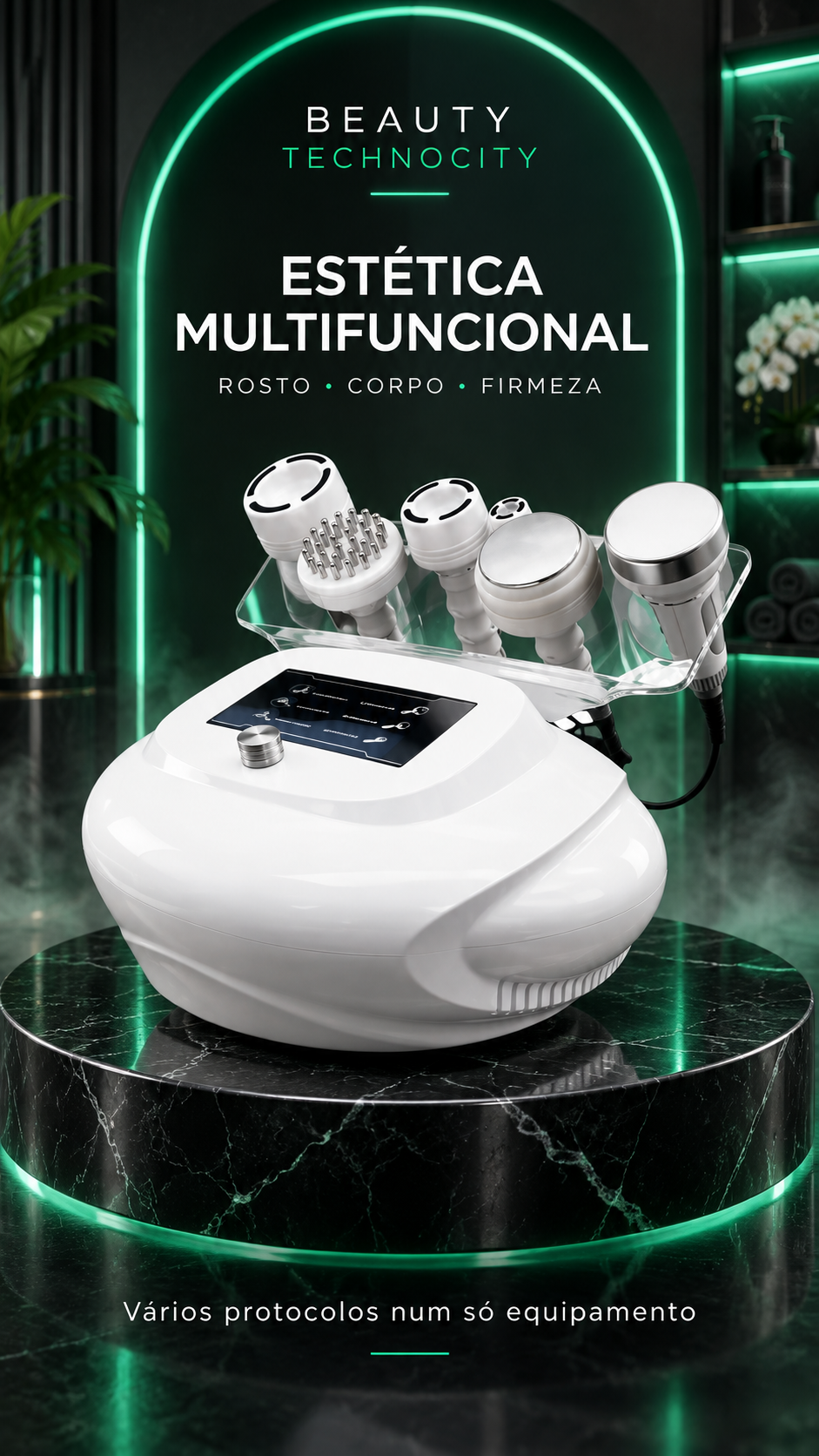Equipamento Multifuncional de Estética 6 em 1