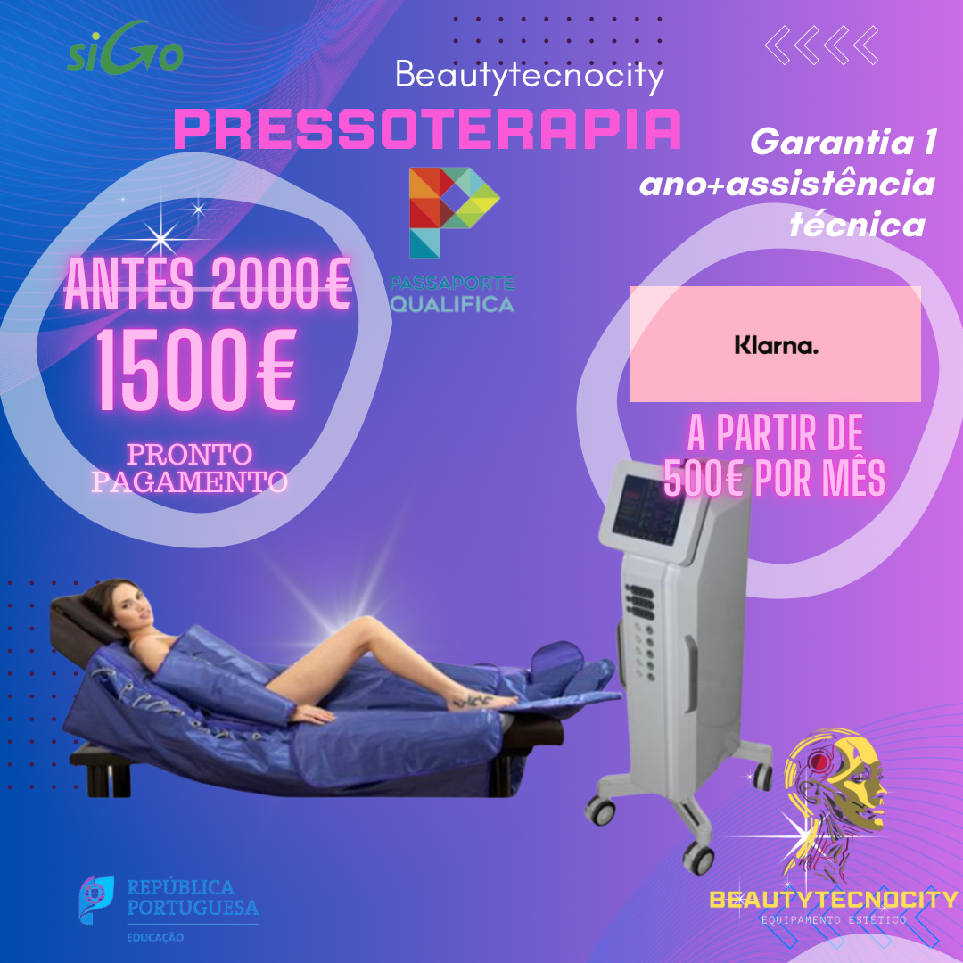 Pressoterapia 3 em 1 digital com eletroestimulação