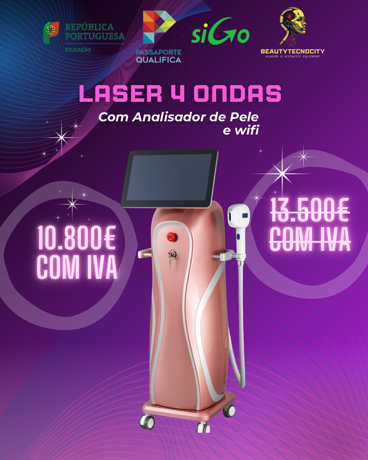 🌸 Laser de Diodo com Analisador de Pele Inteligente