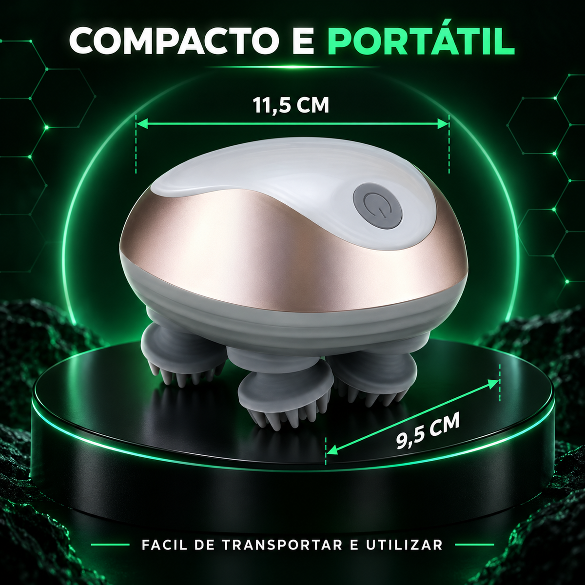 Massajador Elétrico para Couro Cabeludo