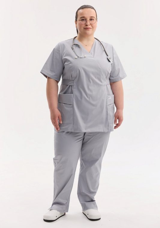 Kioto Plus Size Cinza