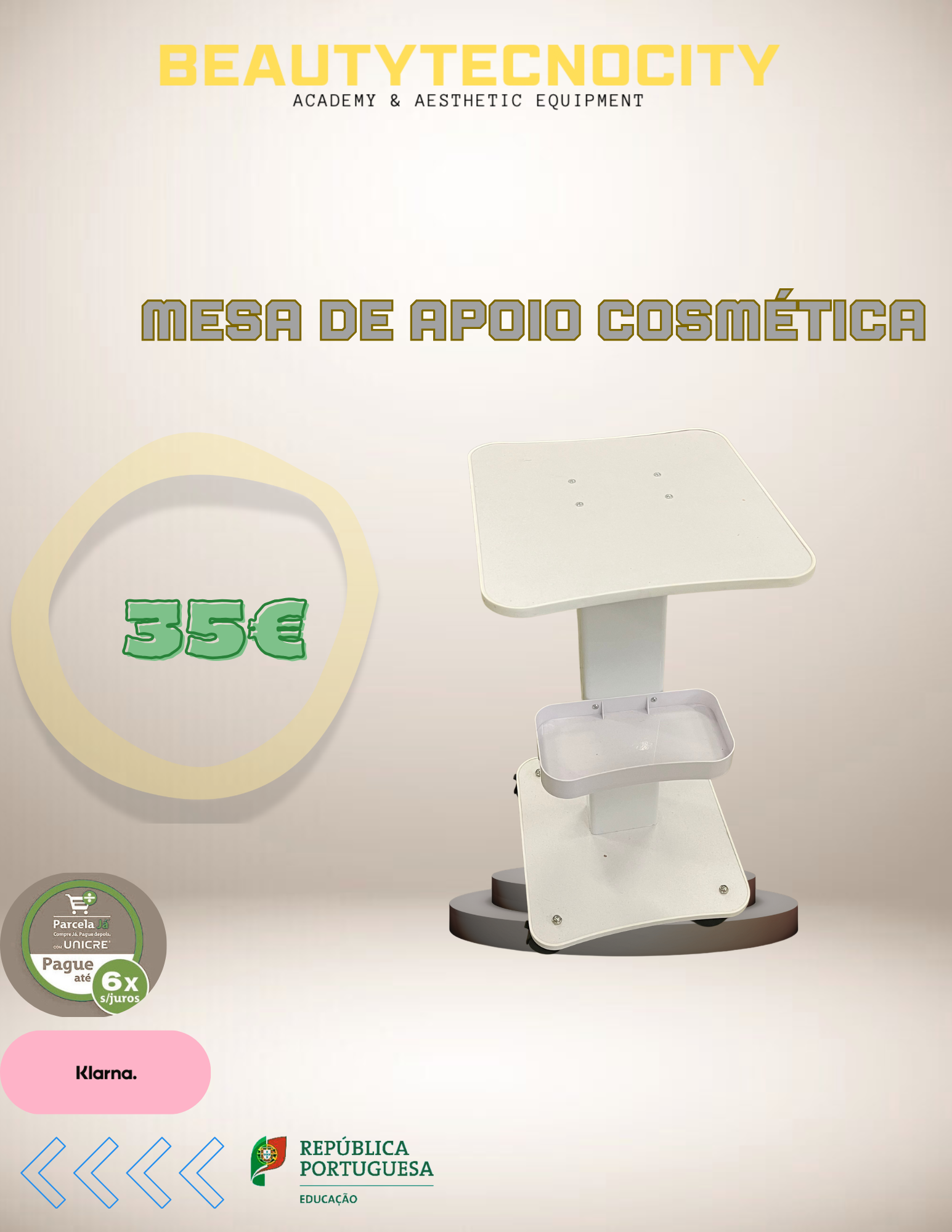 Mesa de apoio - Cosmética