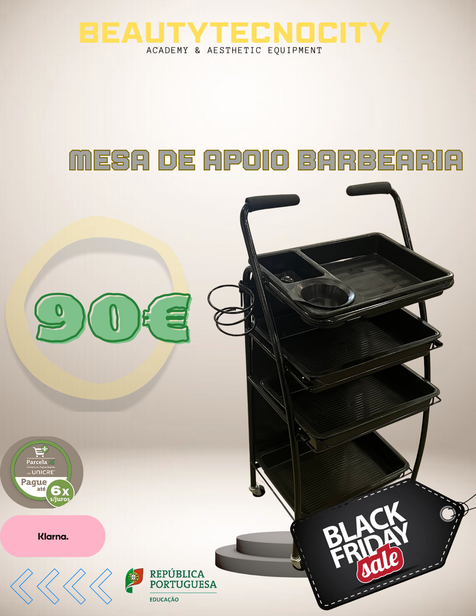 Mesa de apoio Barbearia