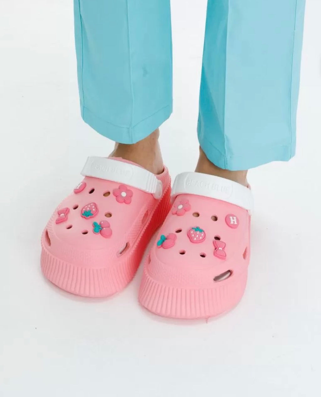 Croques Eva Plataforma Rosa