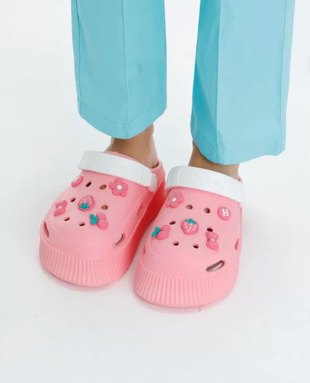 Croques Eva Plataforma Rosa