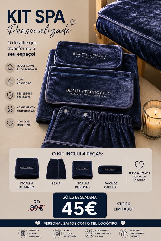 Kit de toalhas completo SPA personalizado ✨