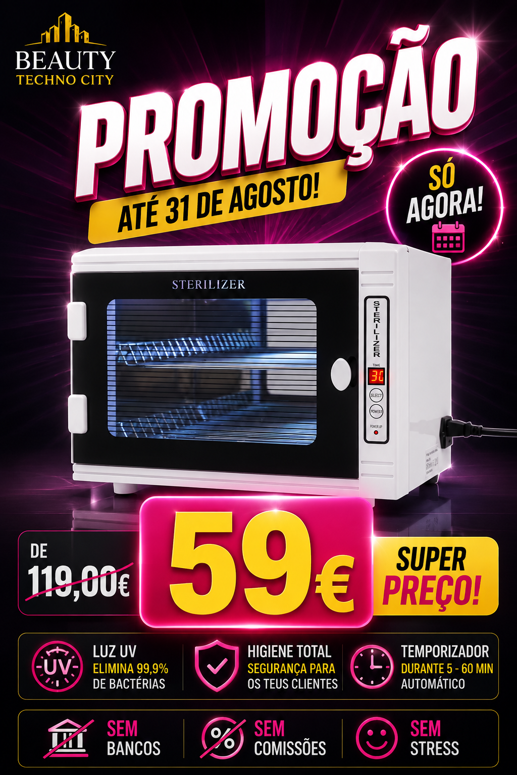 Esterilizador Profissional UV