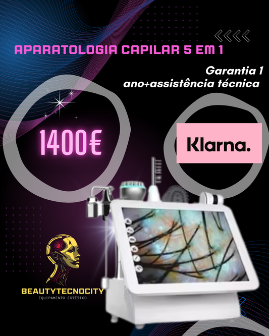 Aparatologia 5 em 1 para tratamento capilar