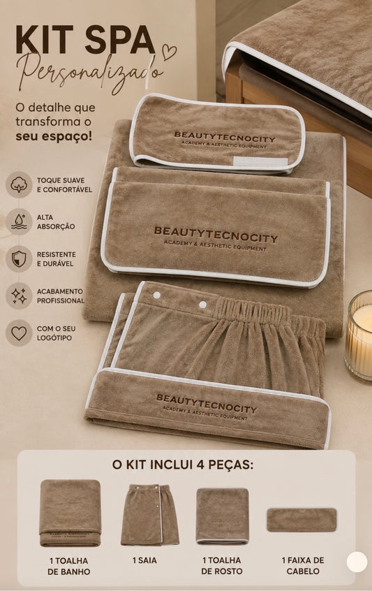 Kit de toalhas completo SPA personalizado ✨