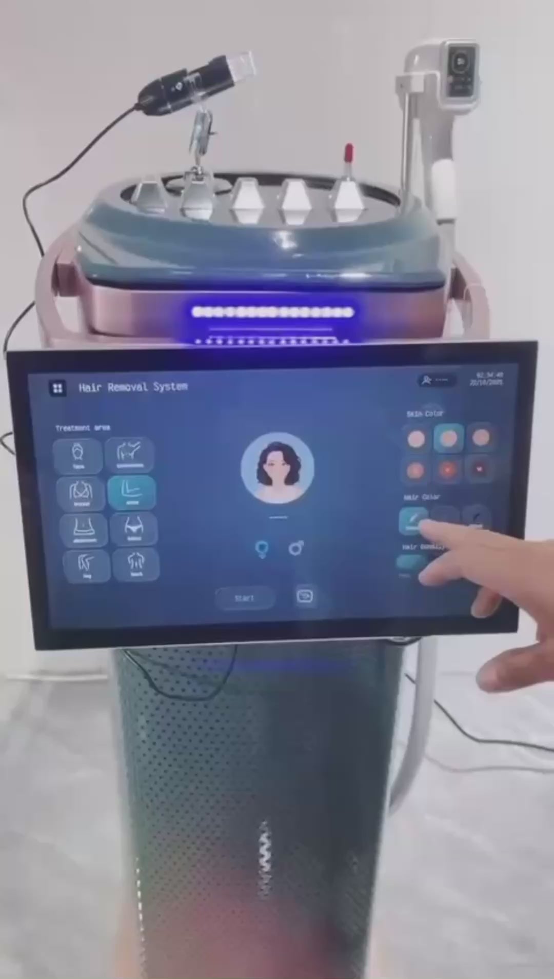 PORTÁTIL DIODE LASER 5 EM 1 COM ANÁLISE DE PELE INTEGRADA