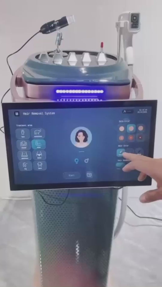 DIODE LASER - VERTICAL - 5 EM 1 COM ANÁLISE DE PELE INTEGRADA